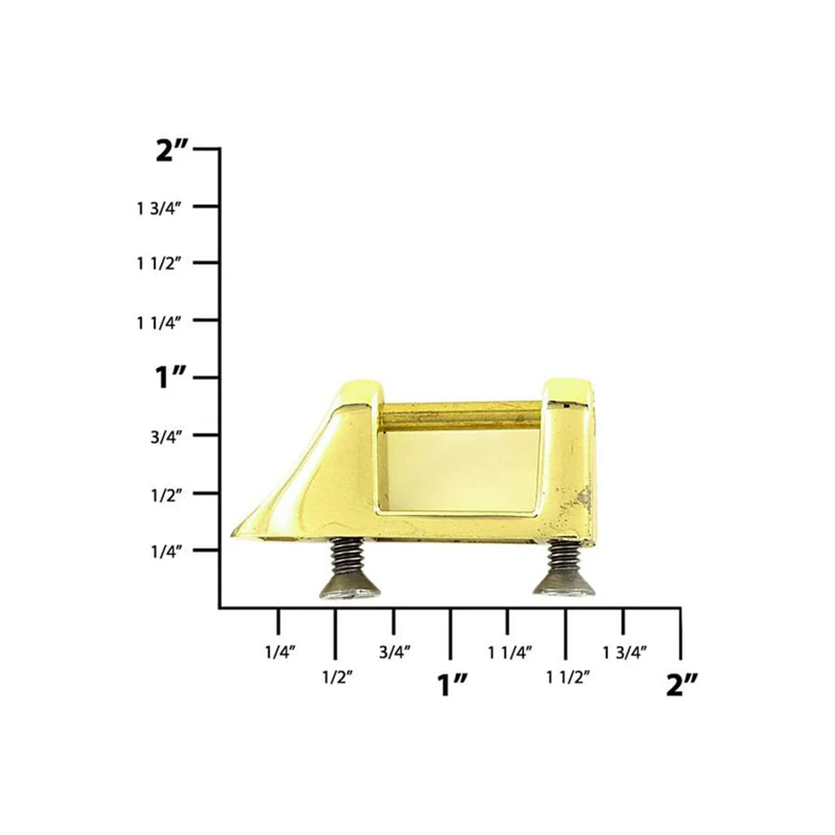 2 1/2" Brass, Handle Loop, Screw in Bottom, Zinc Alloy