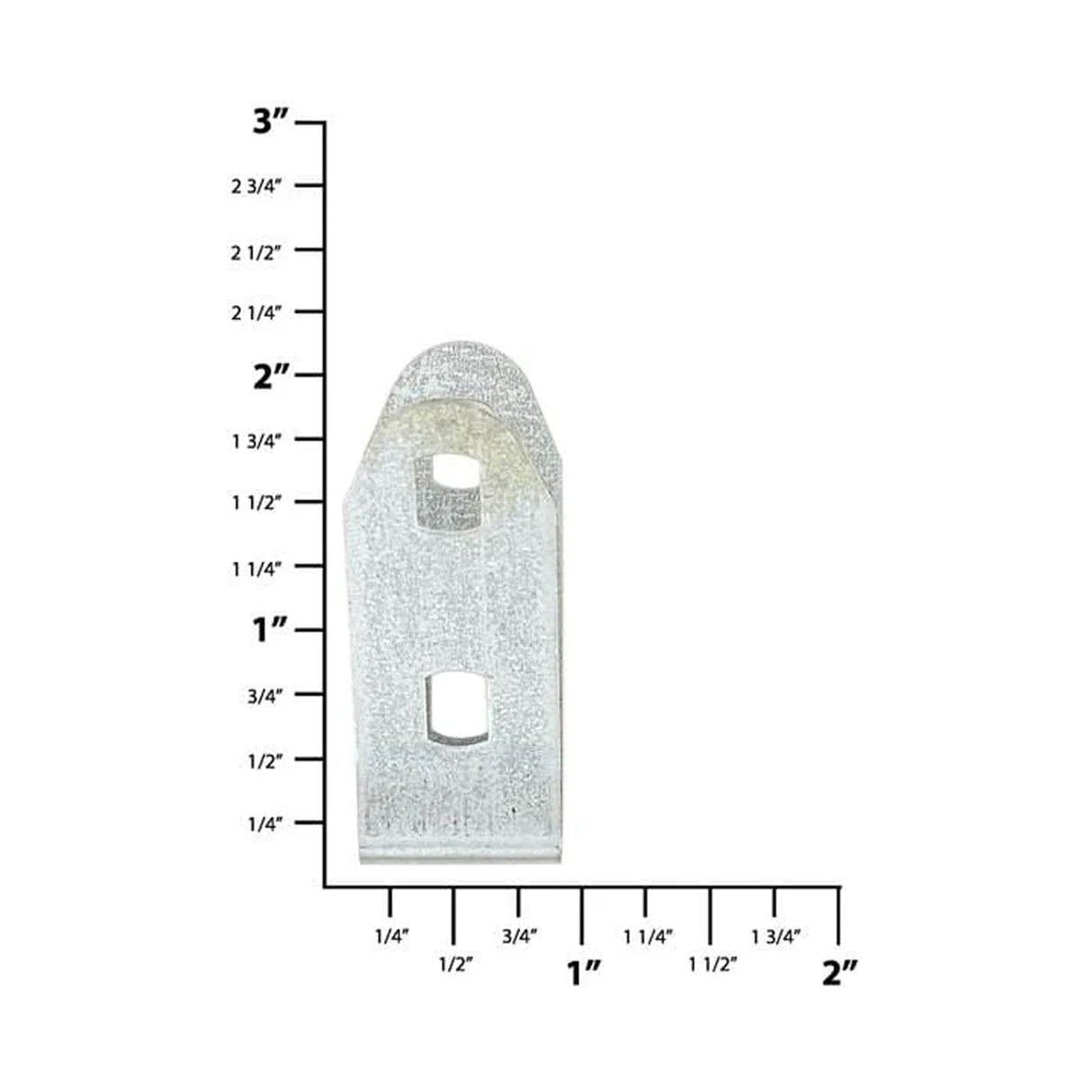2" Nickel, Handle Clamp, Steel
