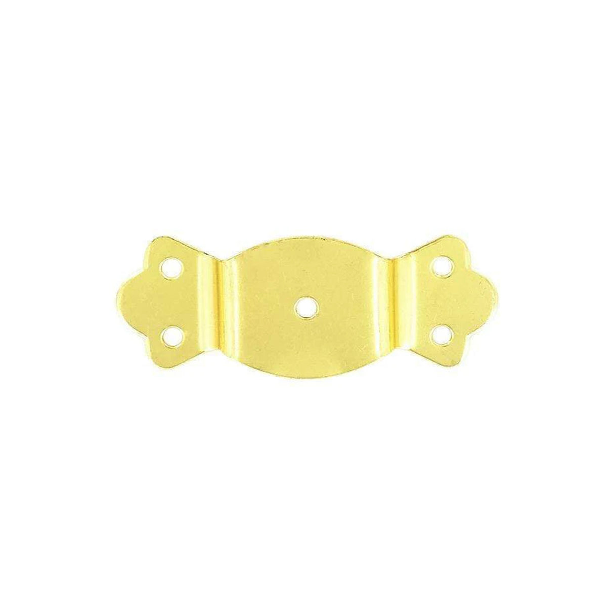 1 1/4" Brass, Round Edge Trunk Handle Loop No Nail, Steel