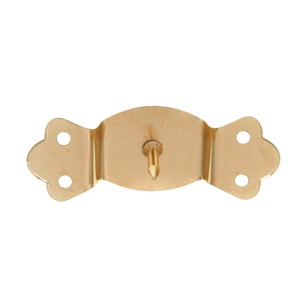 1 1/4" Brass, Round Edge Trunk Handle Loop with Nail, Steel