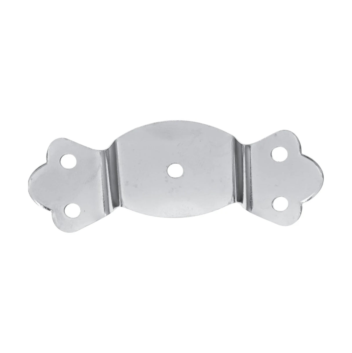 1 1/4" Nickel, Round Edge Trunk Handle Loop No Nail, Steel