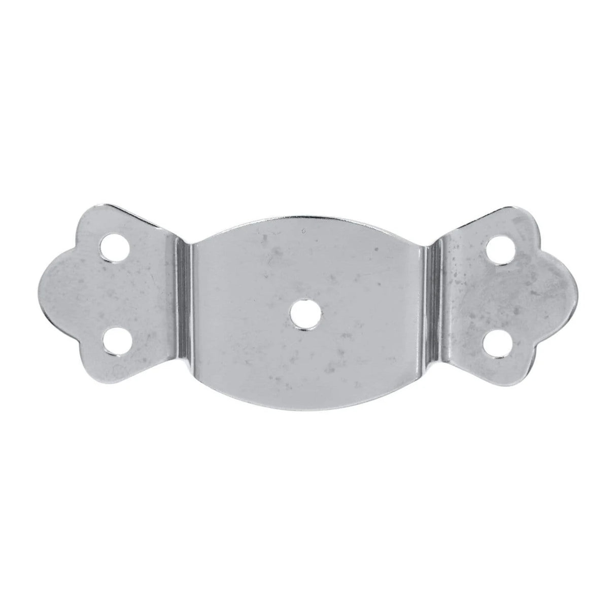 1 1/4" Nickel, Round Edge Trunk Handle Loop No Nail, Steel