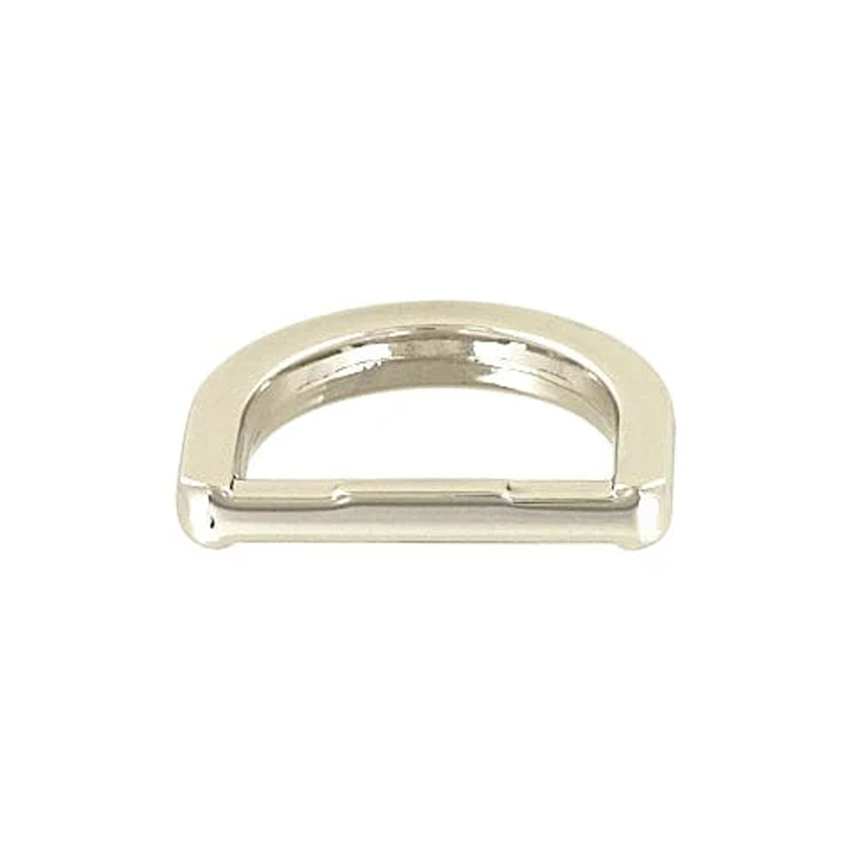 3/4" Shiny Nickel, D Ring, Zinc Alloy
