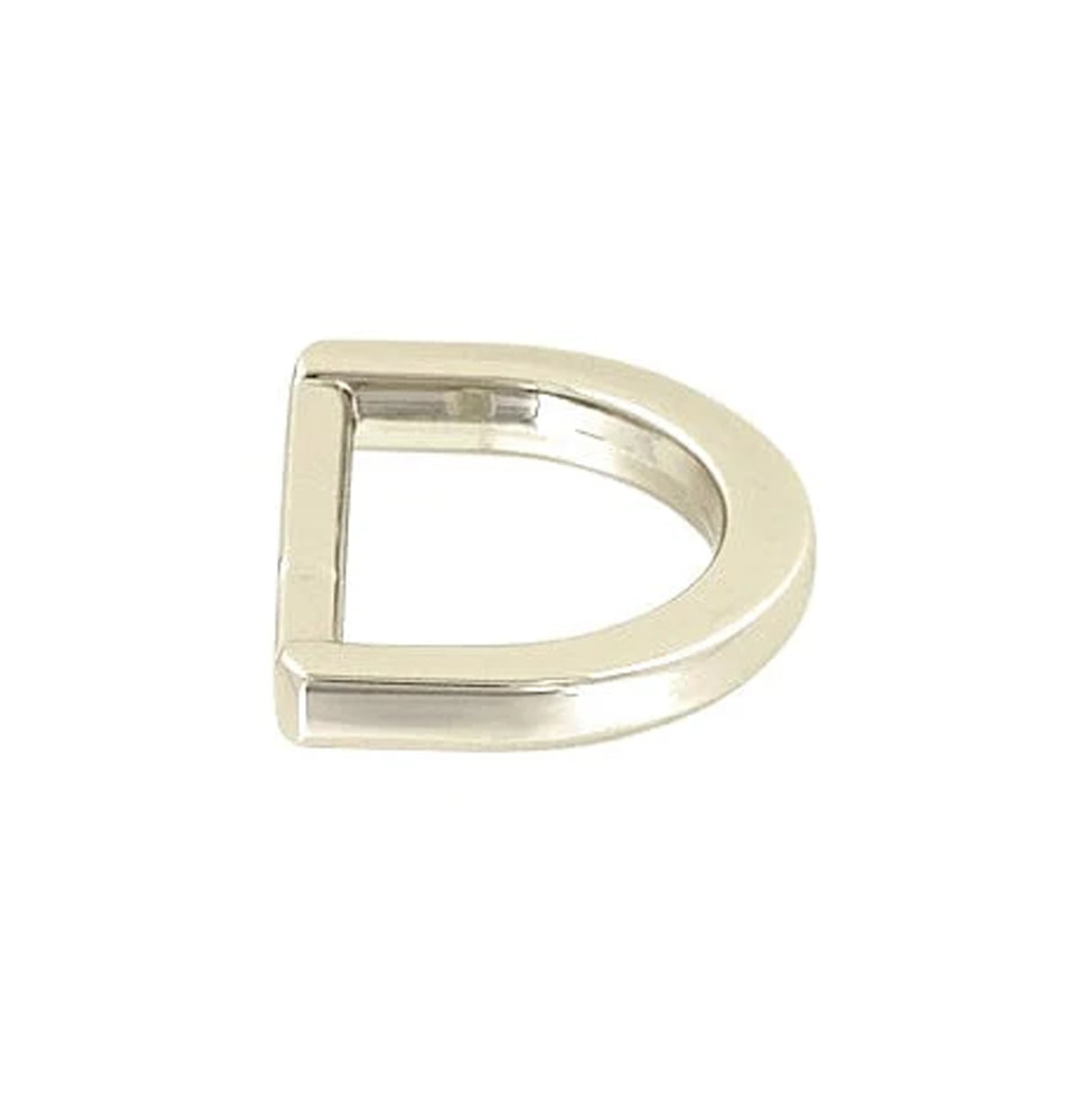 3/4" Shiny Nickel, D Ring, Zinc Alloy