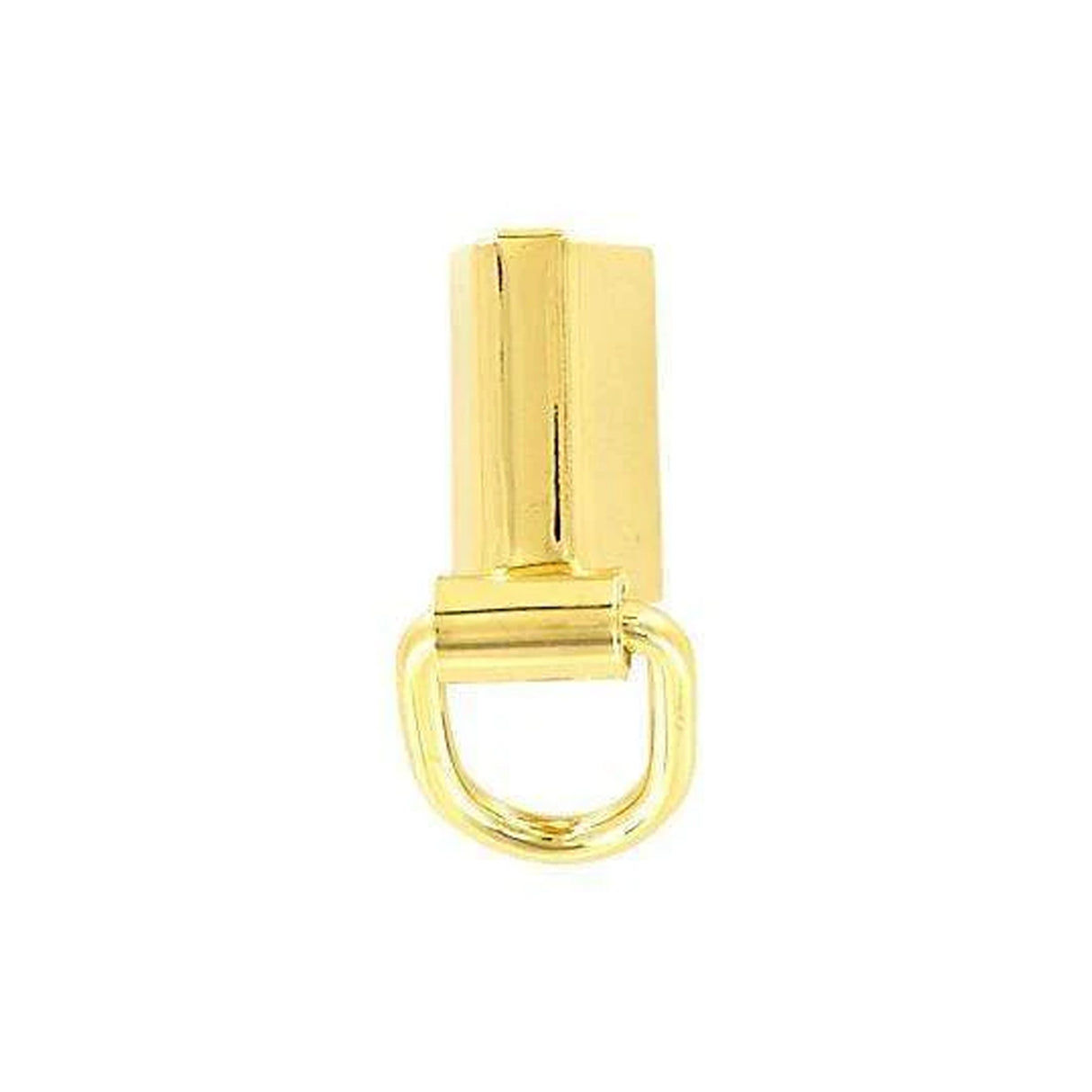3/8" Gold, Squeeze On Handle Loop, Zinc Alloy