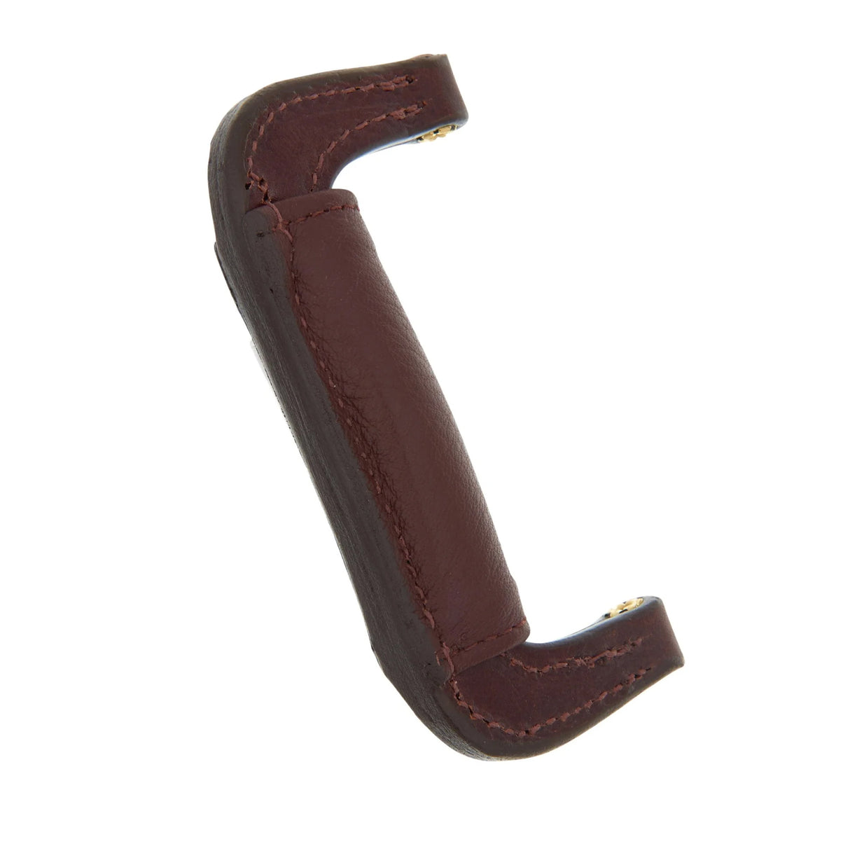 4 1/2" Brown, Padded Post Handle, Leather