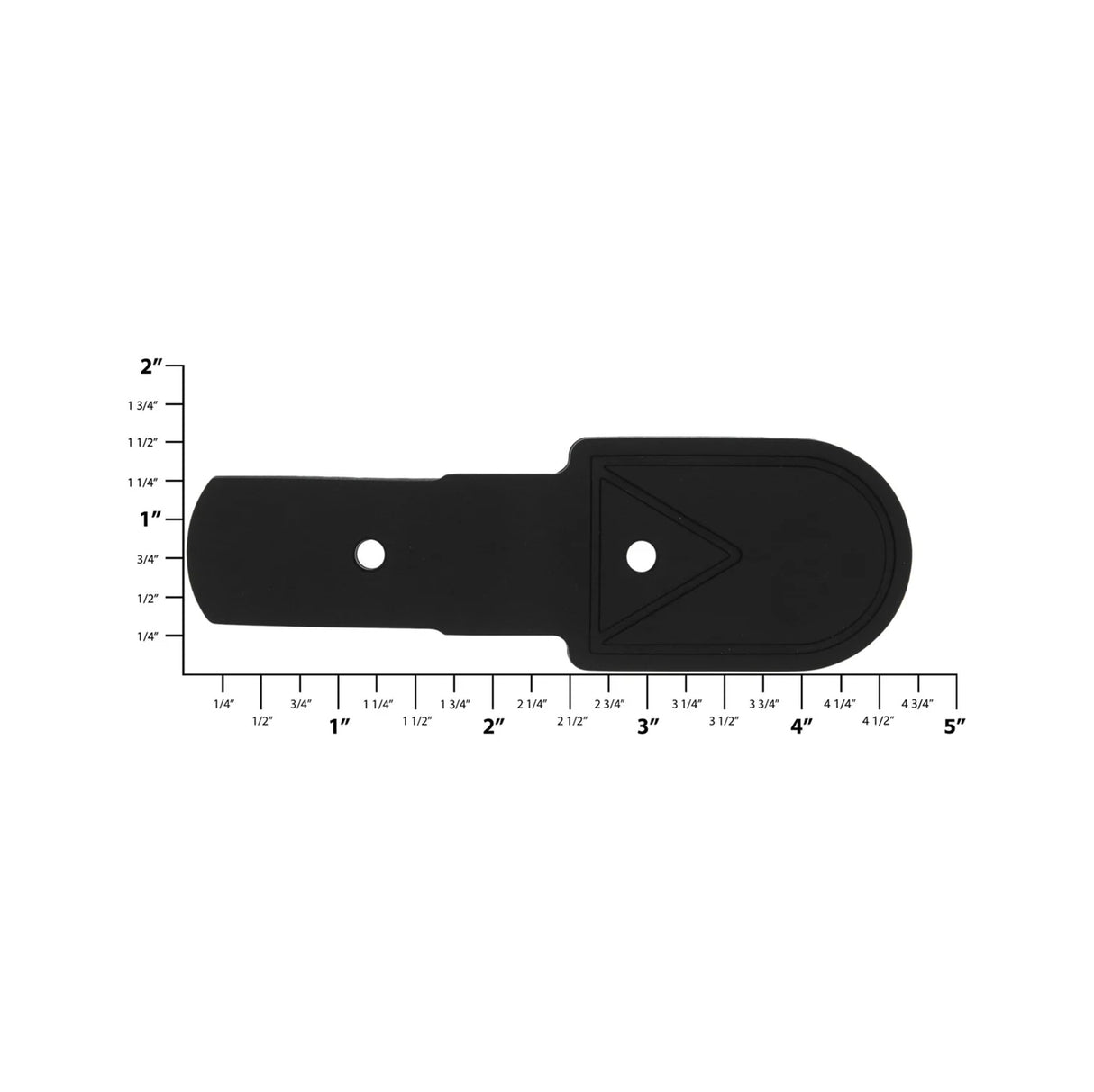4 3/4" Black, Handle Hardware Anchor, Vinyl