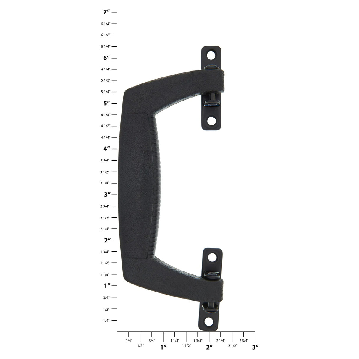 4 3/4" Black, Handle With Black Loops, Plastic