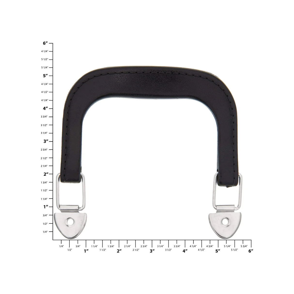 4" Black w/ Nickel, Plastic Double Handle, Zinc Alloy