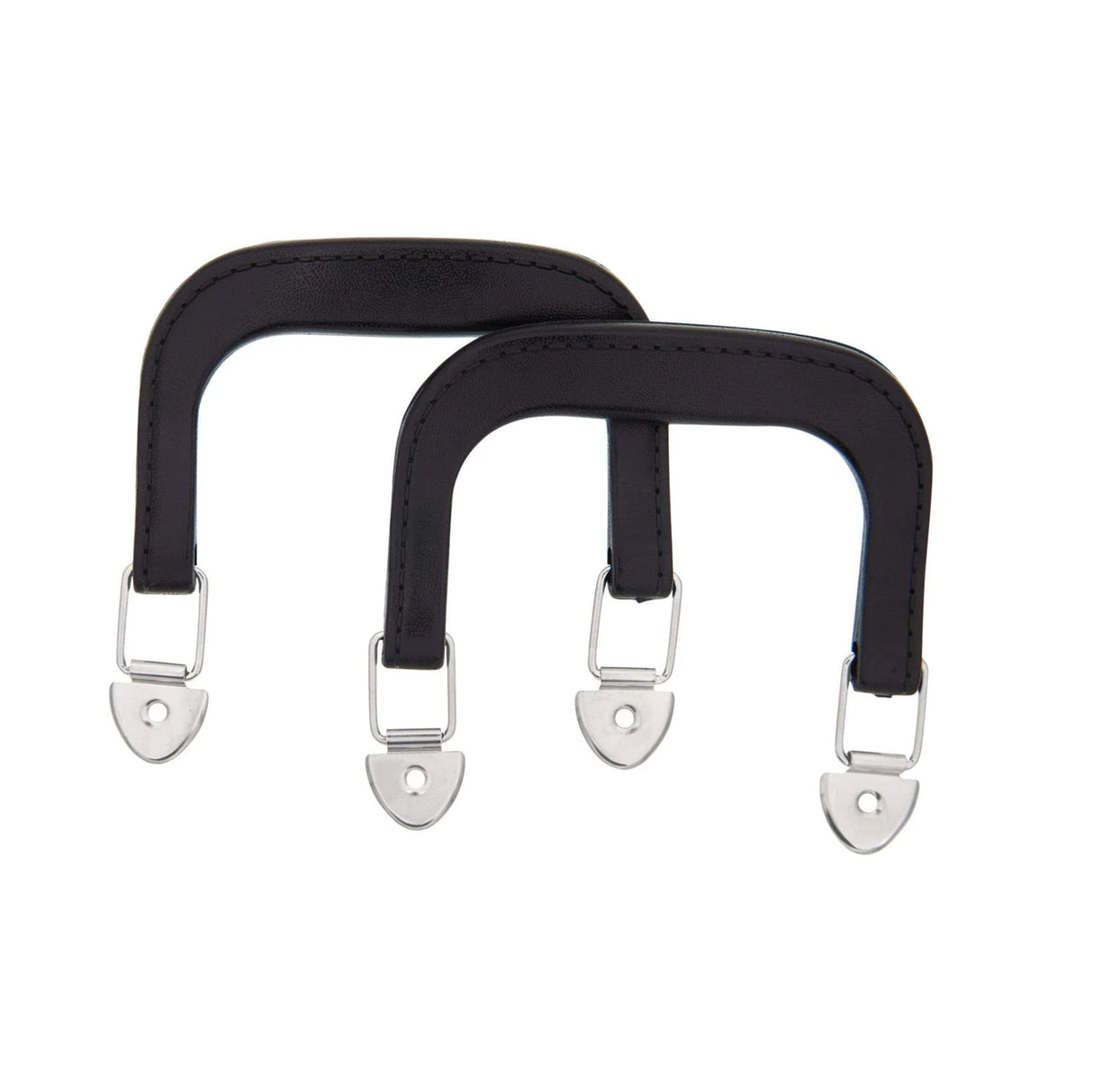 4" Black w/ Nickel, Plastic Double Handle, Zinc Alloy
