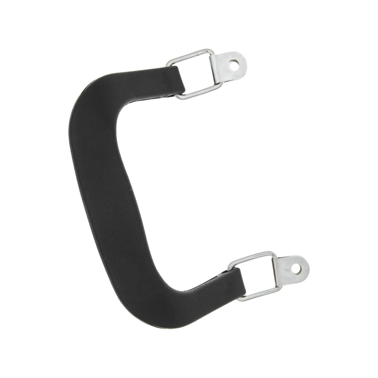 4" Black w/Nickel, Plastic Double Handles, Pair