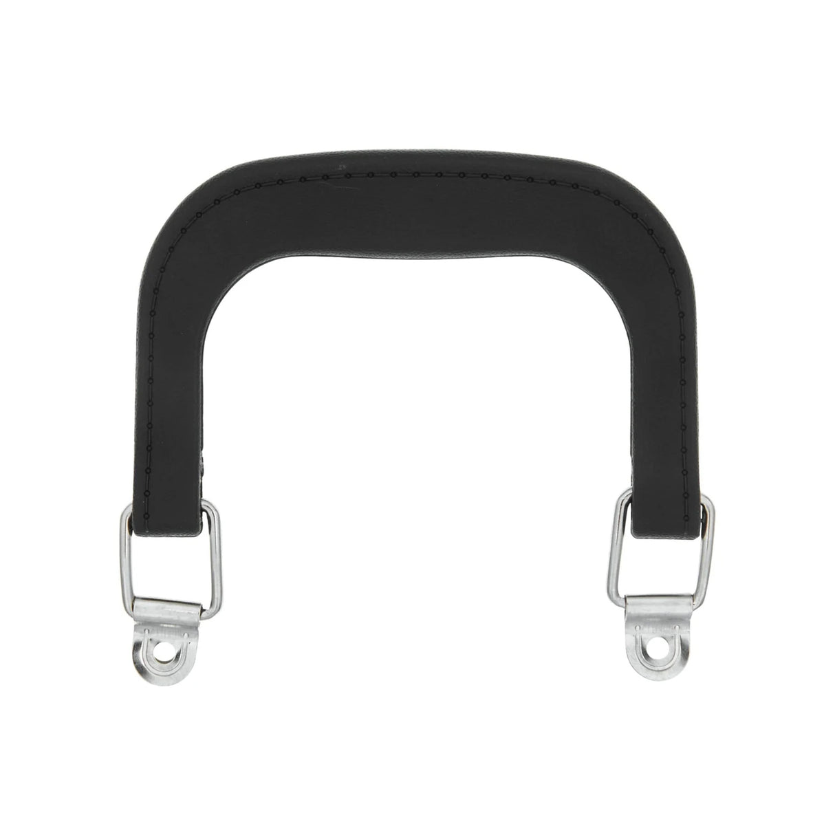 4" Black w/Nickel, Plastic Double Handles, Pair