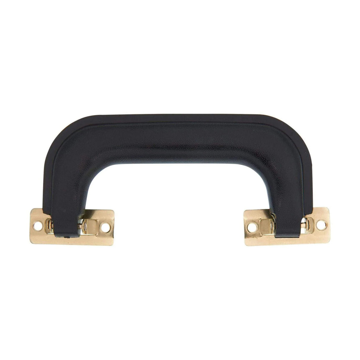 5 1/4" Black, Handle with Brass Hardware, Plastic