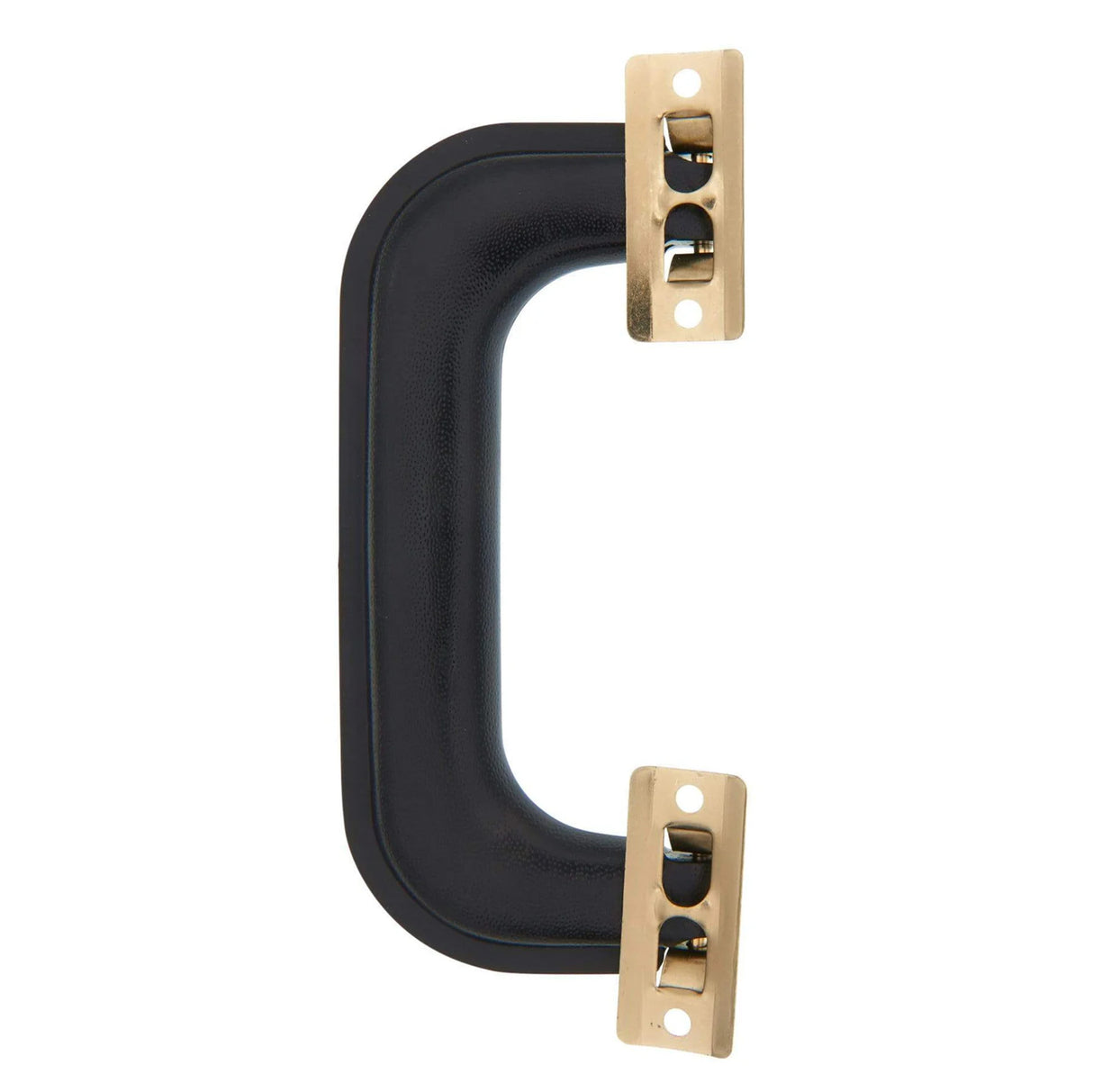 5 1/4" Black, Handle with Brass Hardware, Plastic