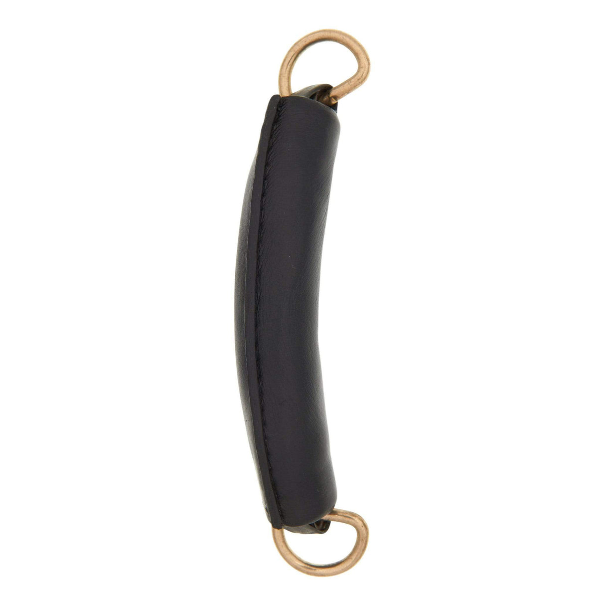 5" Black, Handle with Gold Hardware, Leather