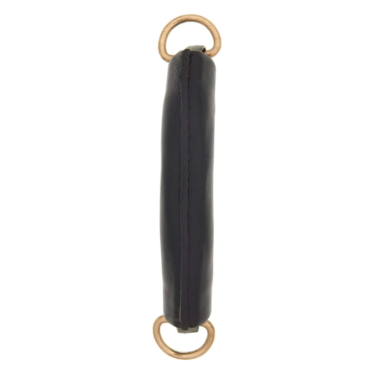 5" Black, Handle with Gold Hardware, Leather