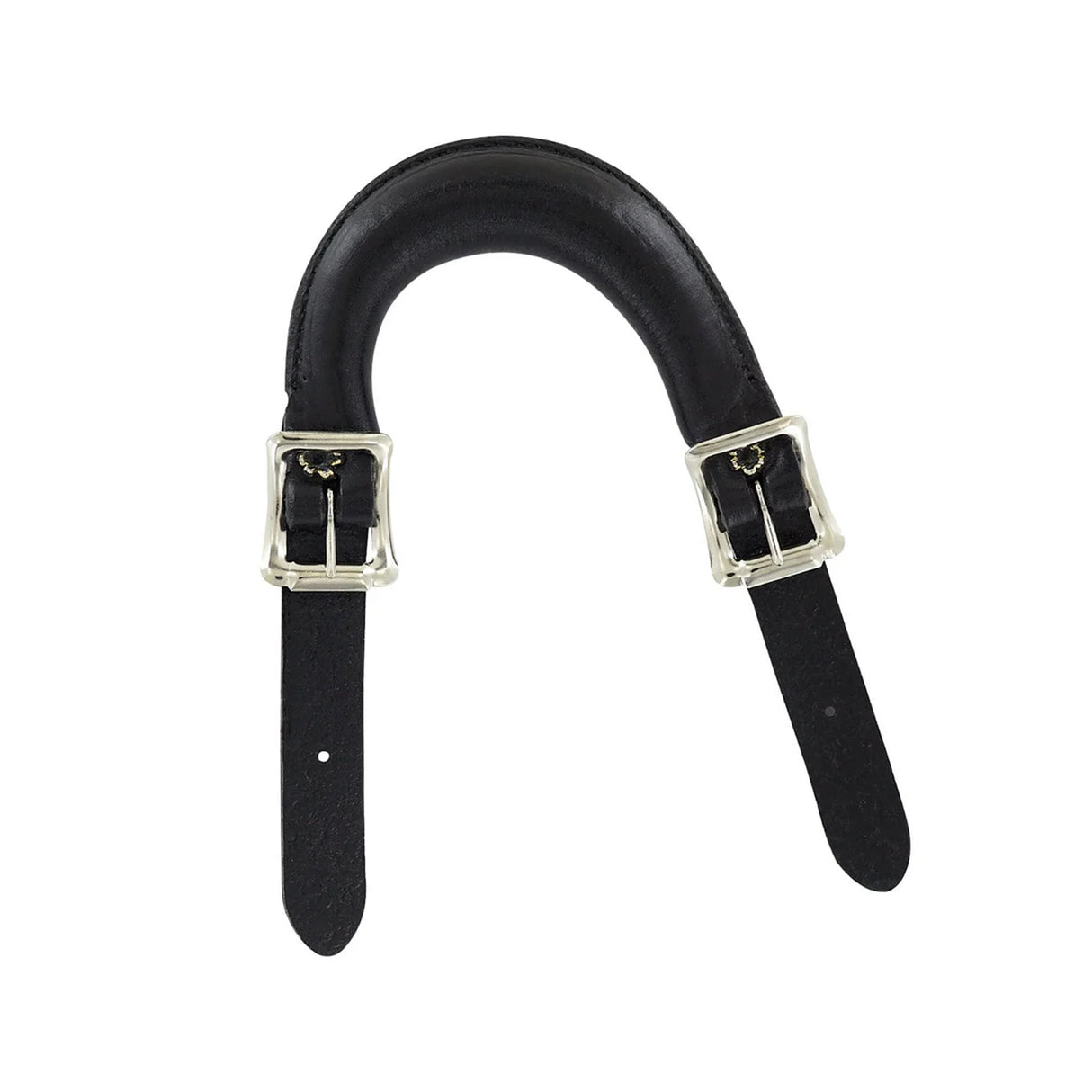 5" Black, Emergency Handle, Leather