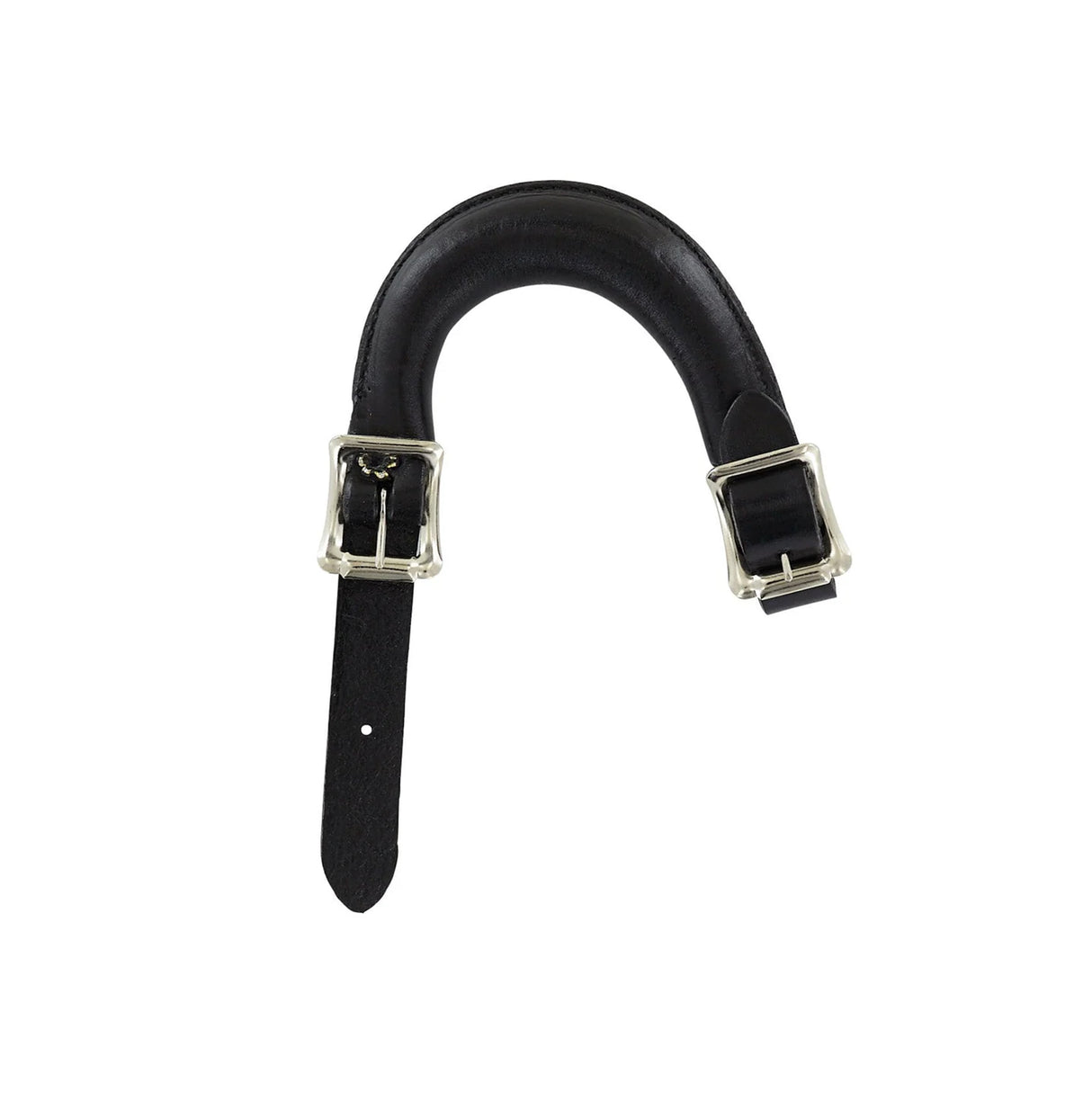 5" Black, Emergency Handle, Leather