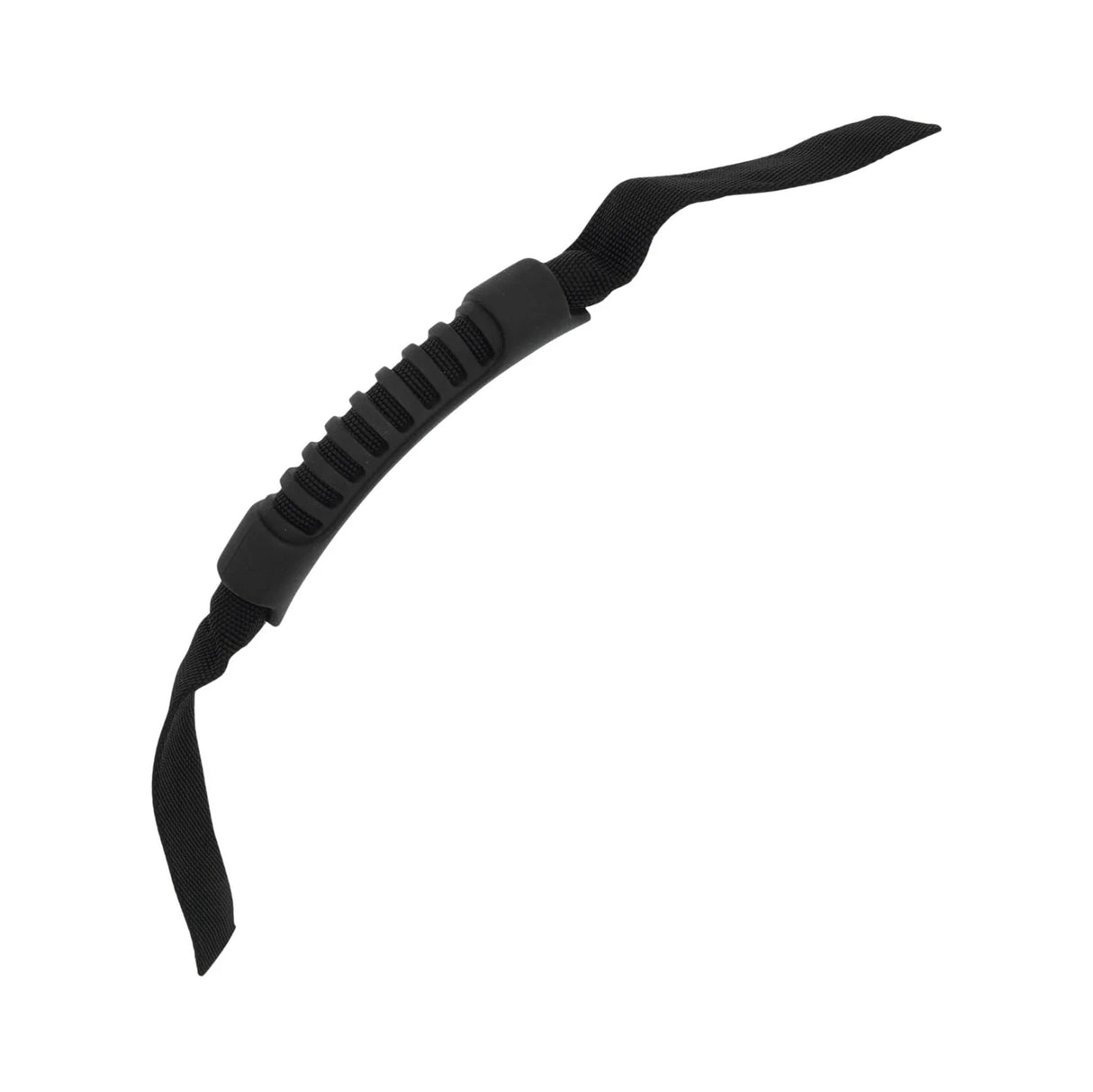 5" Black, Web Handle Over Moulded Sew On, Rubber