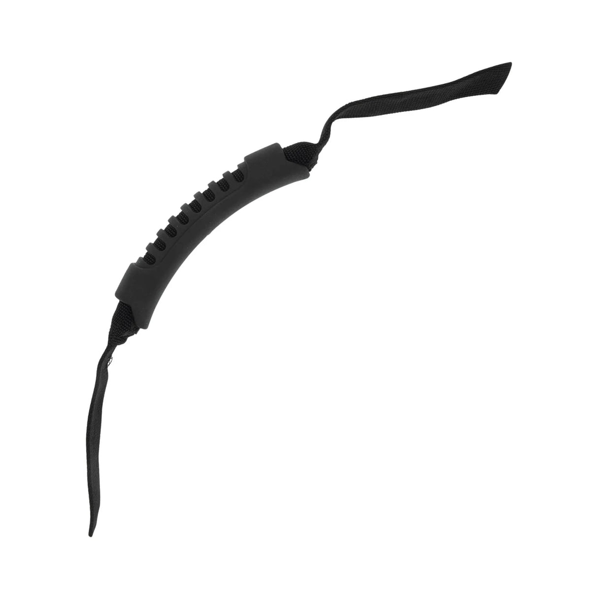 5" Black, Web Handle Over Moulded Sew On, Rubber