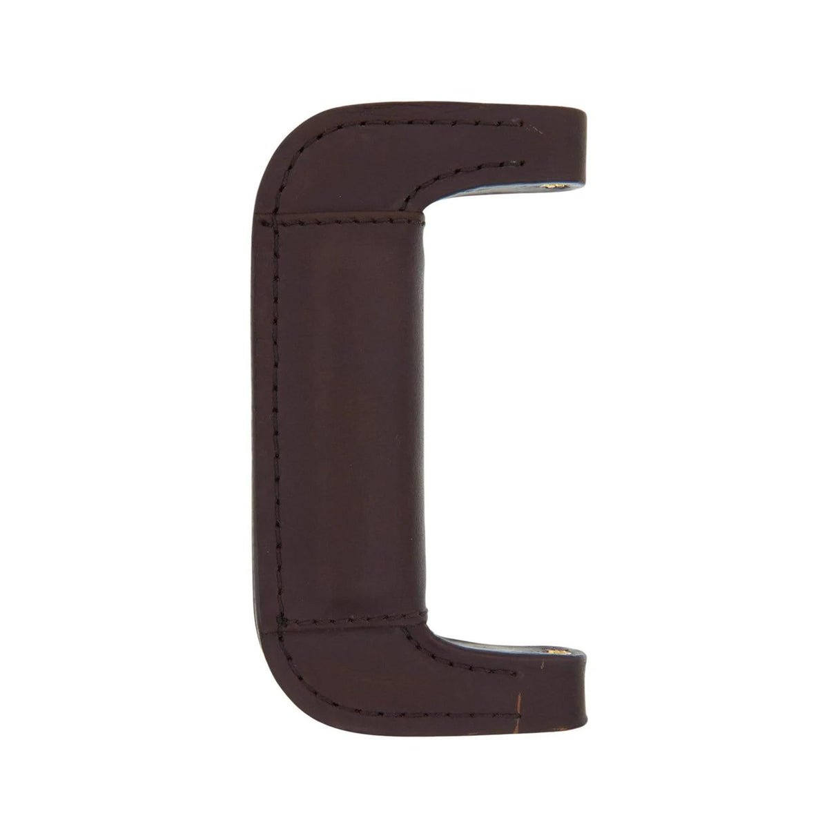 5" Brown, Padded Post Handle, Leather