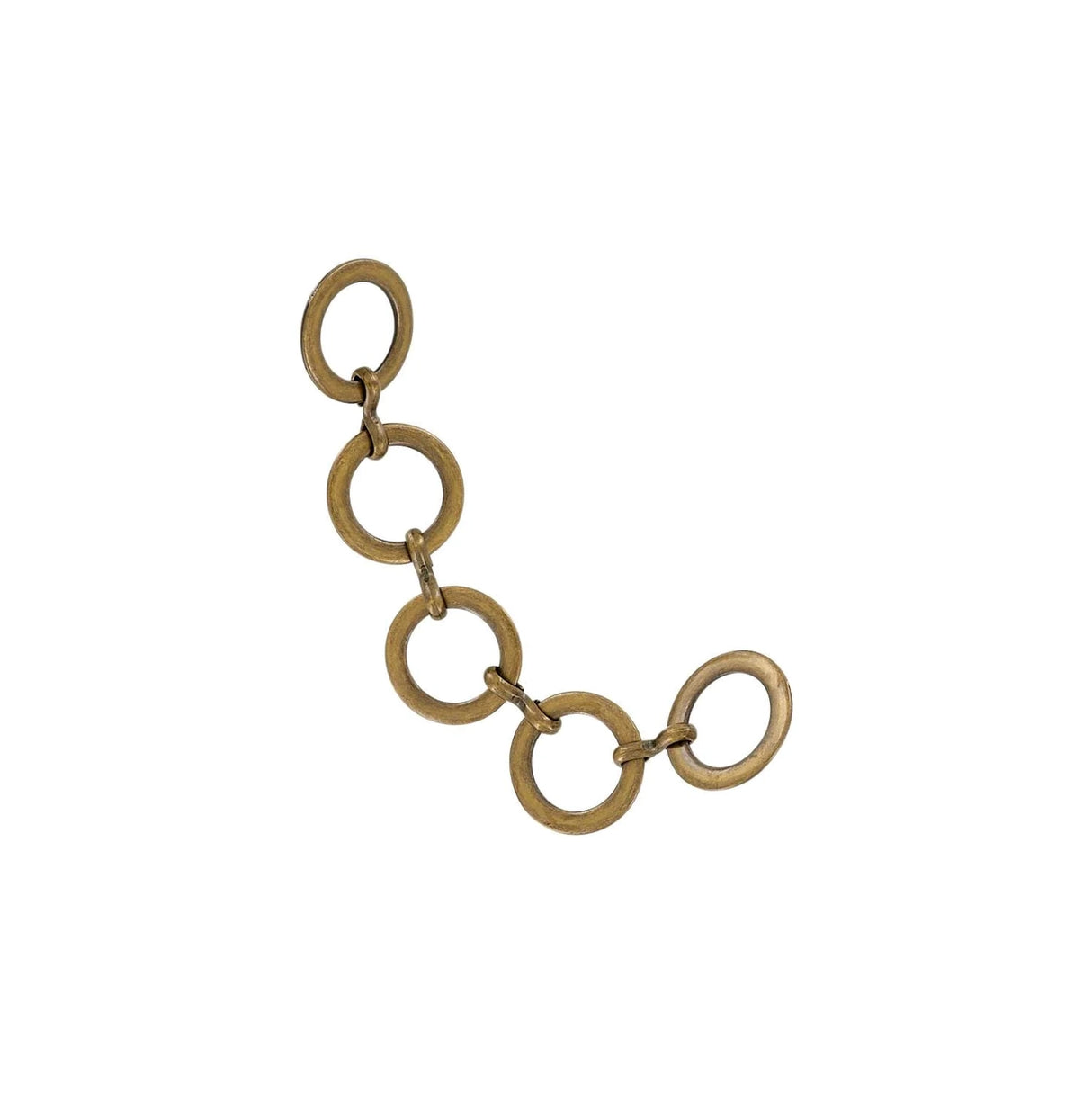 6 1/2" Antique Brass, Chain Handle Loop, Steel