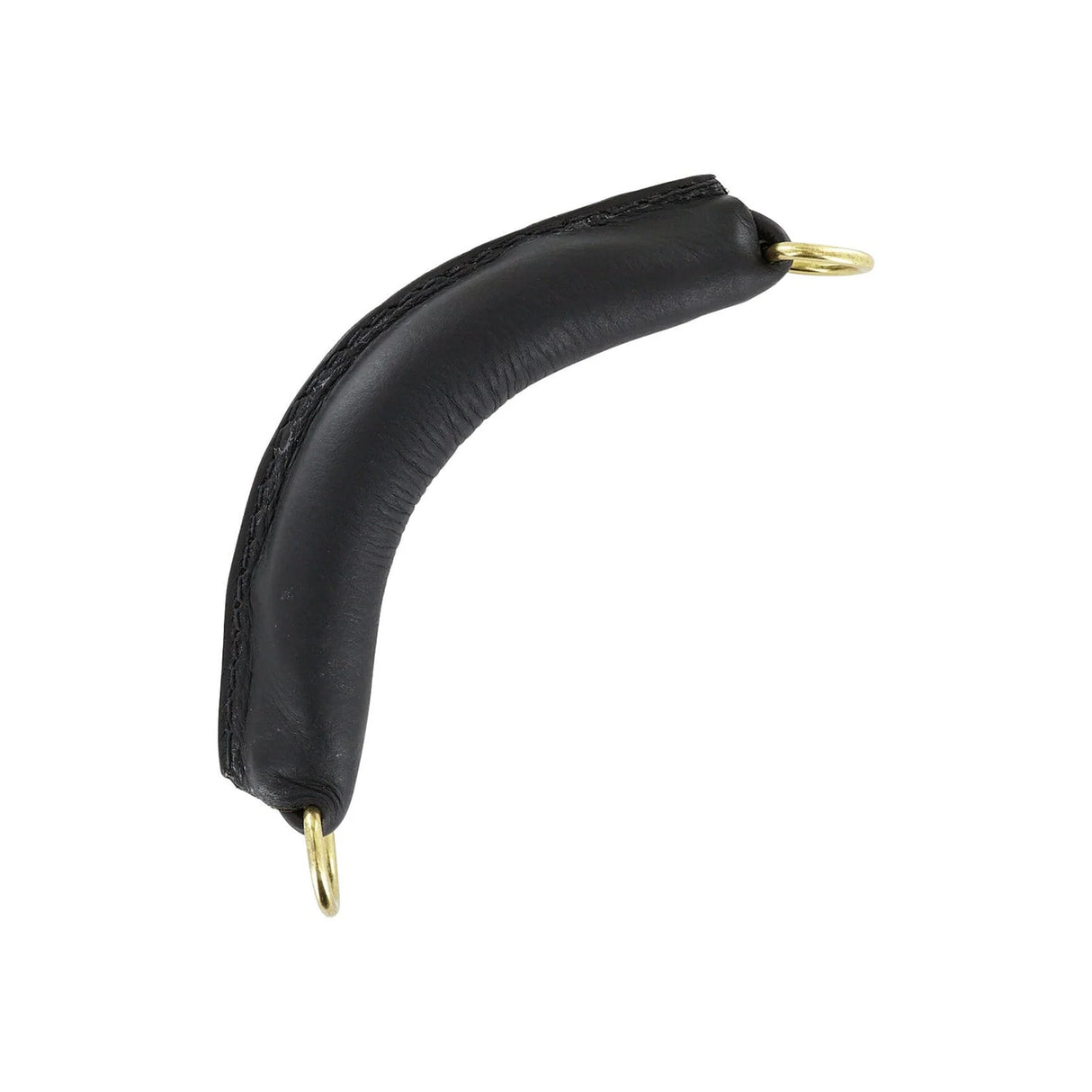 7" Black, Handle with Gold Hardware, Leather