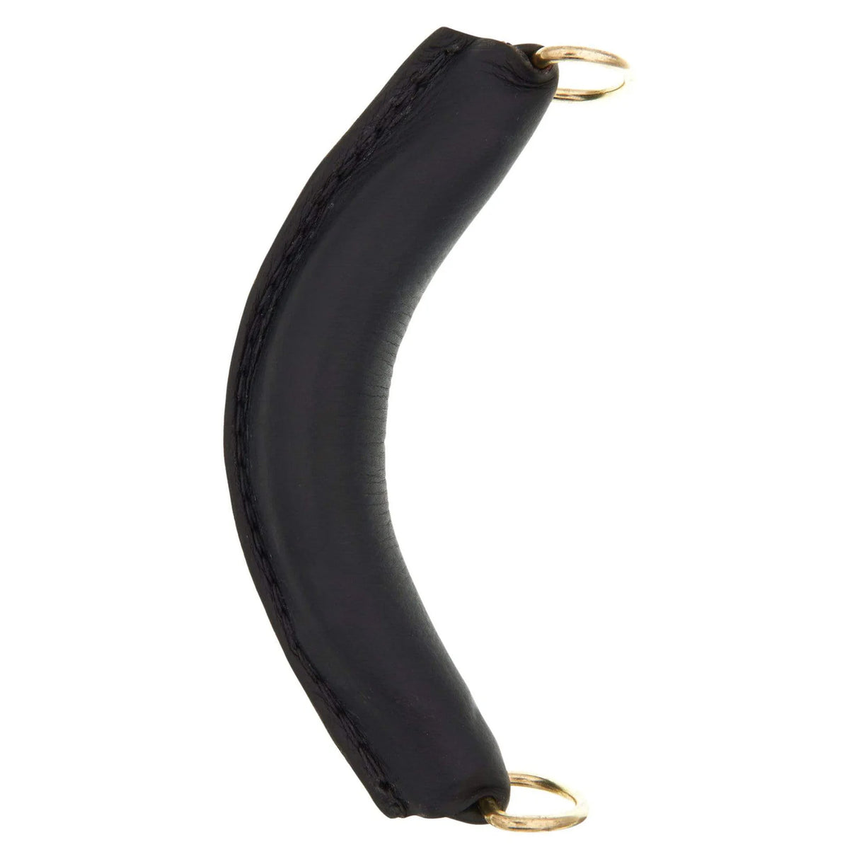7" Black, Handle with Gold Hardware, Leather