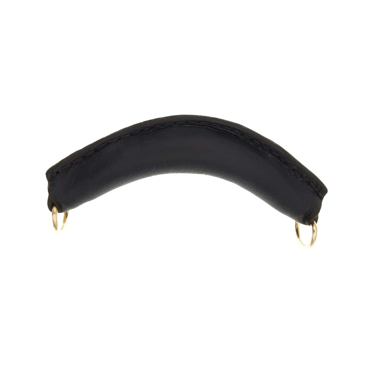 7" Black, Handle with Gold Hardware, Leather