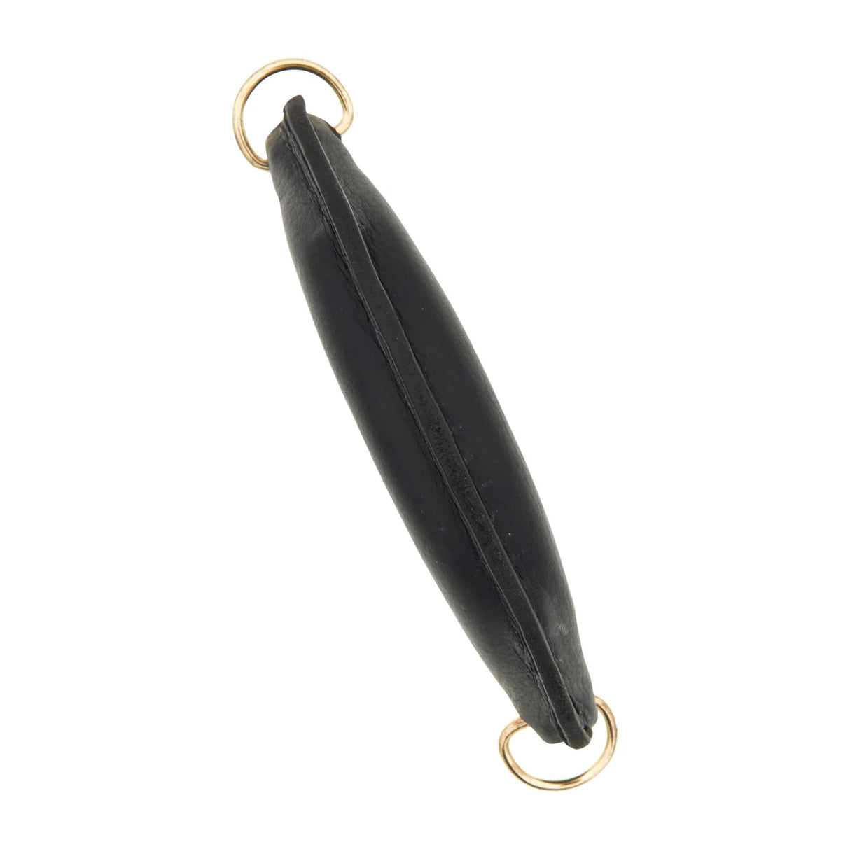 7" Black, Handle with Gold Hardware, Leather