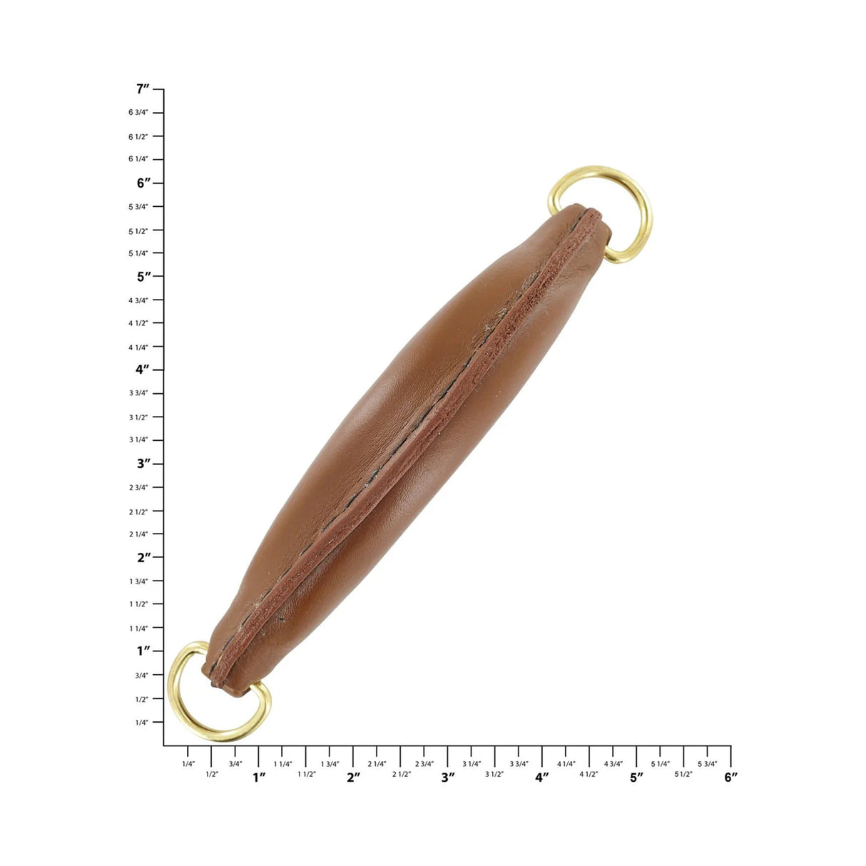 7" Tan, Handle with Gold Hardware, Leather