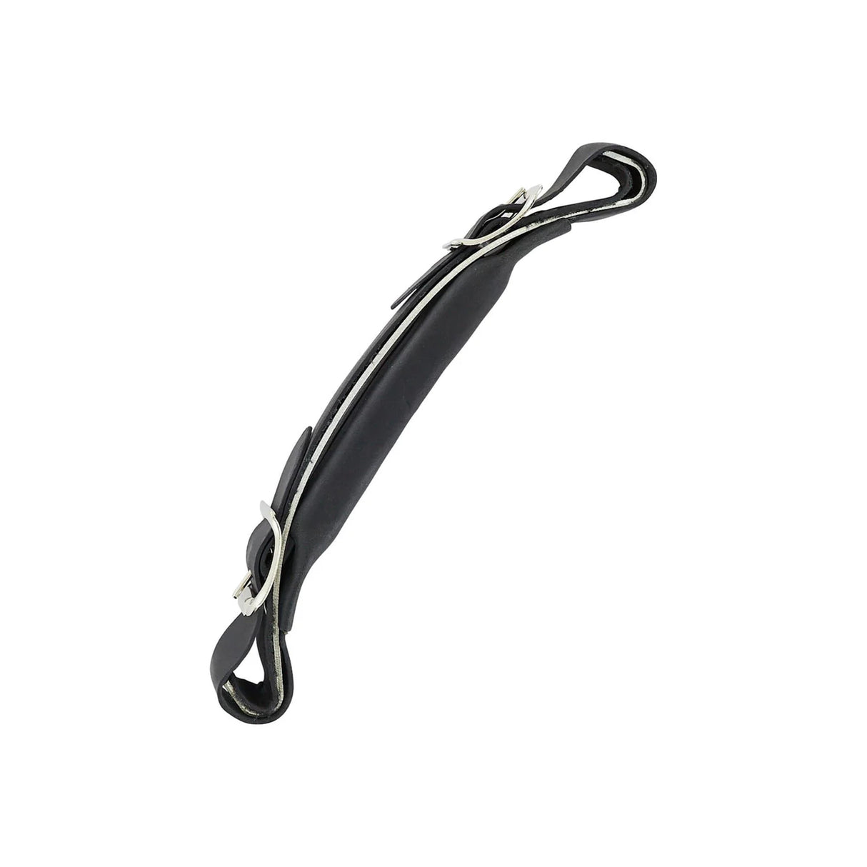 7 1/2" Black, Emergency Handle, Leather (Steel re-enforced)