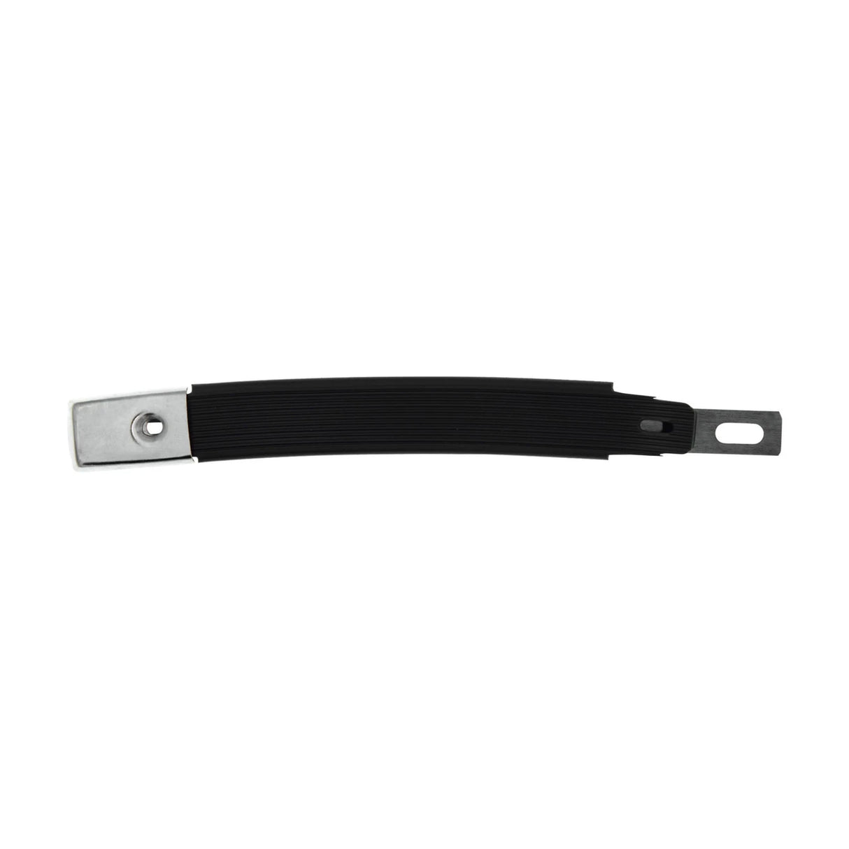 8 1/2" Black, Handle With Nickel Hardware, Vinyl