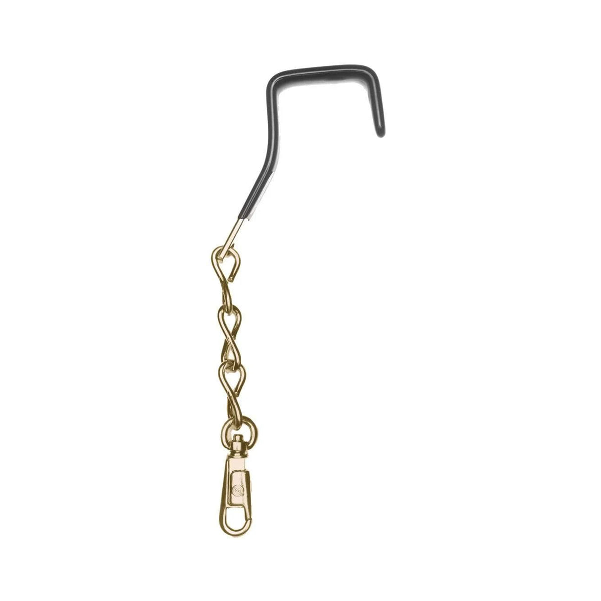 9" Brass, Garment Bag Hook, Steel with Rubber tip