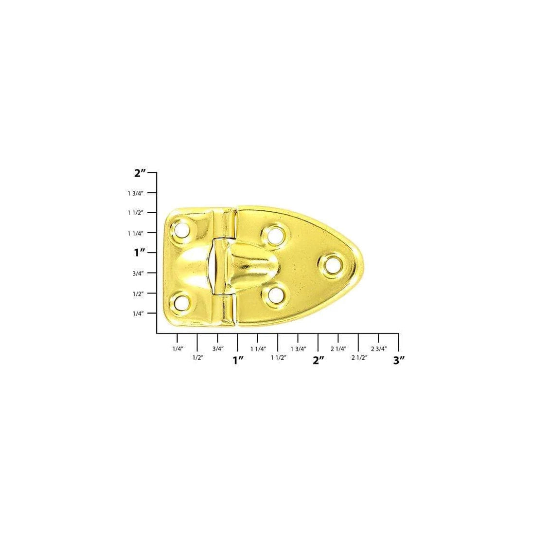 1 1/2" Brass, Stop Hinge, Zinc Alloy