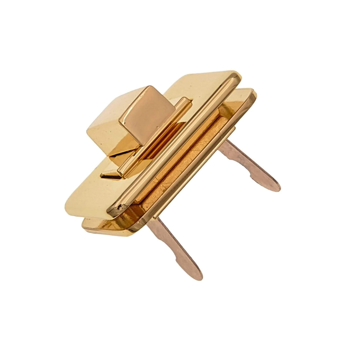 1 1/2" Shiny Gold, Turn Lock, Zinc Alloy