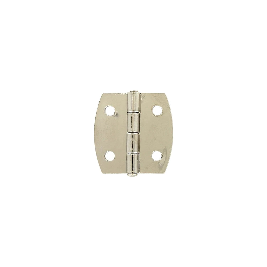 1 1/2" Shiny Nickel, Box/Case Plated Hinge, Zinc Alloy