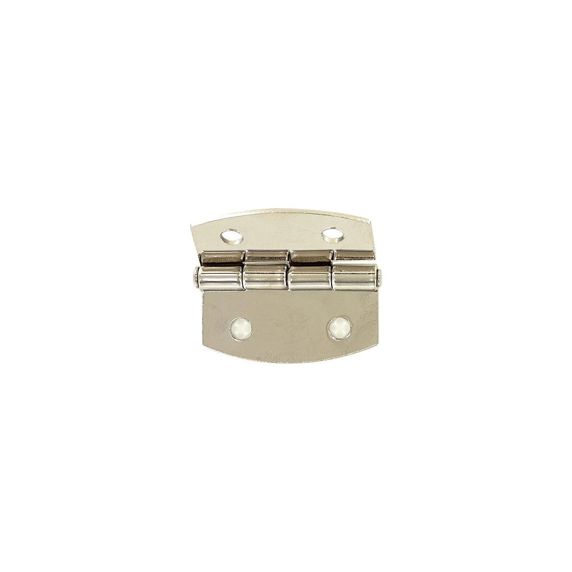 1 1/2" Shiny Nickel, Box/Case Plated Hinge, Zinc Alloy