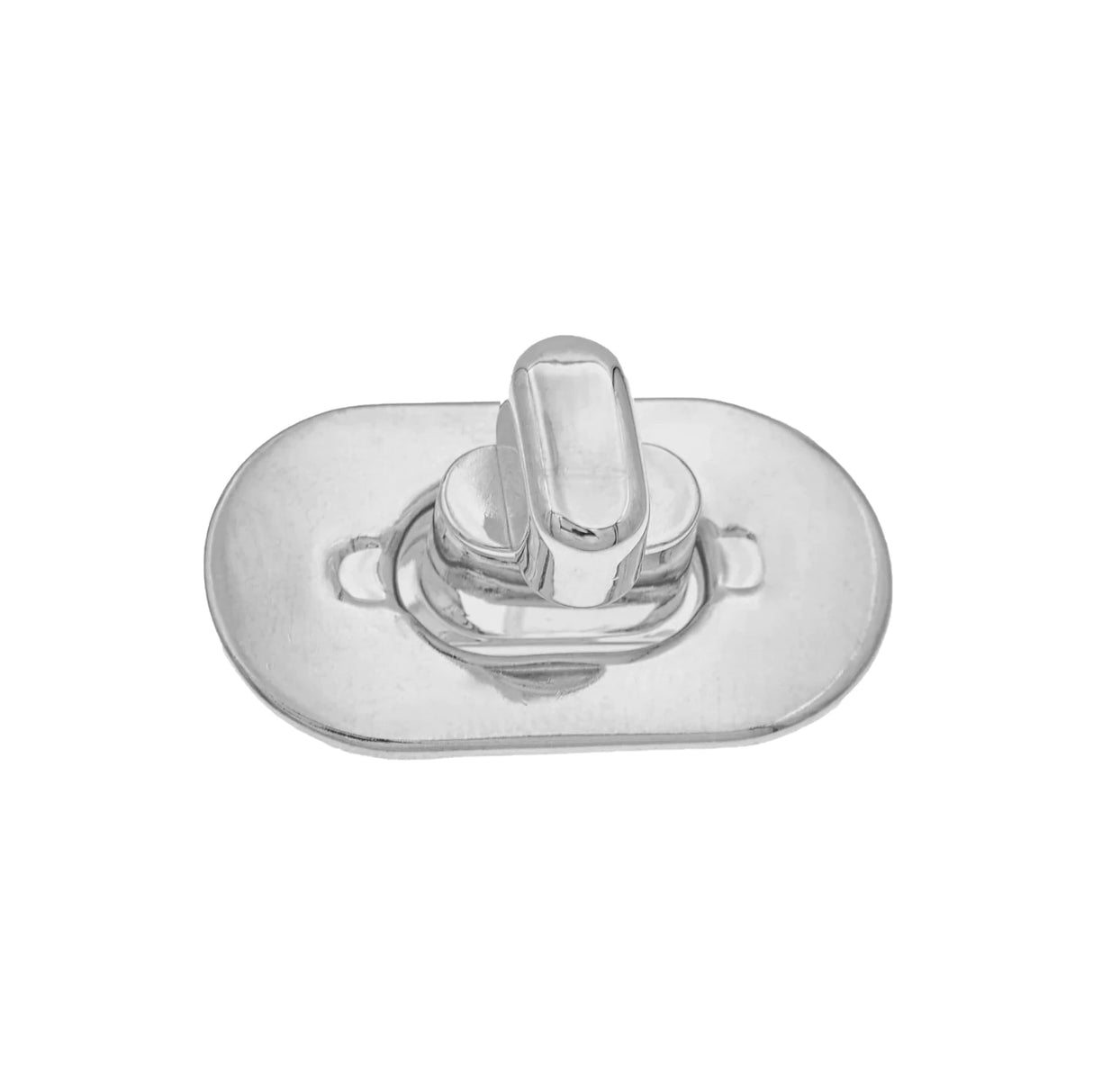 1 1/4" Shiny Nickel, Turn Lock, Zinc Alloy