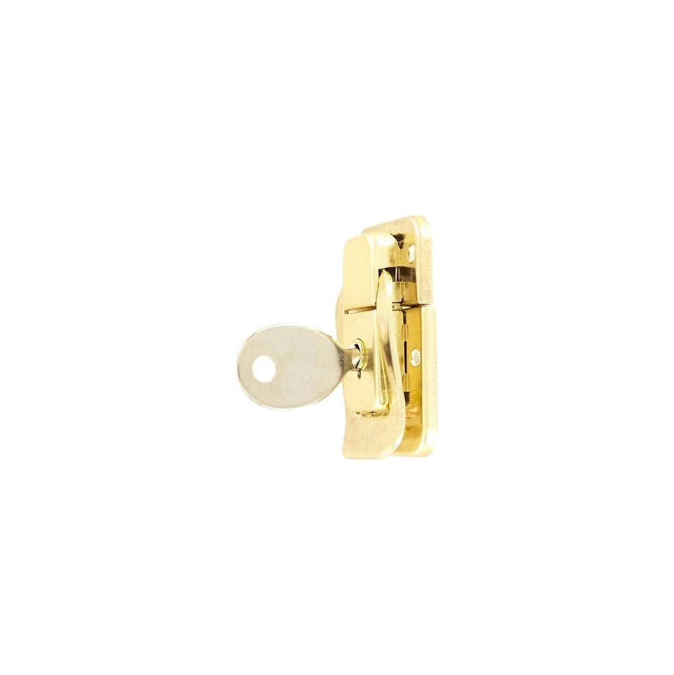 1 3/4" Brass, Lock, Steel, #F-11-BP