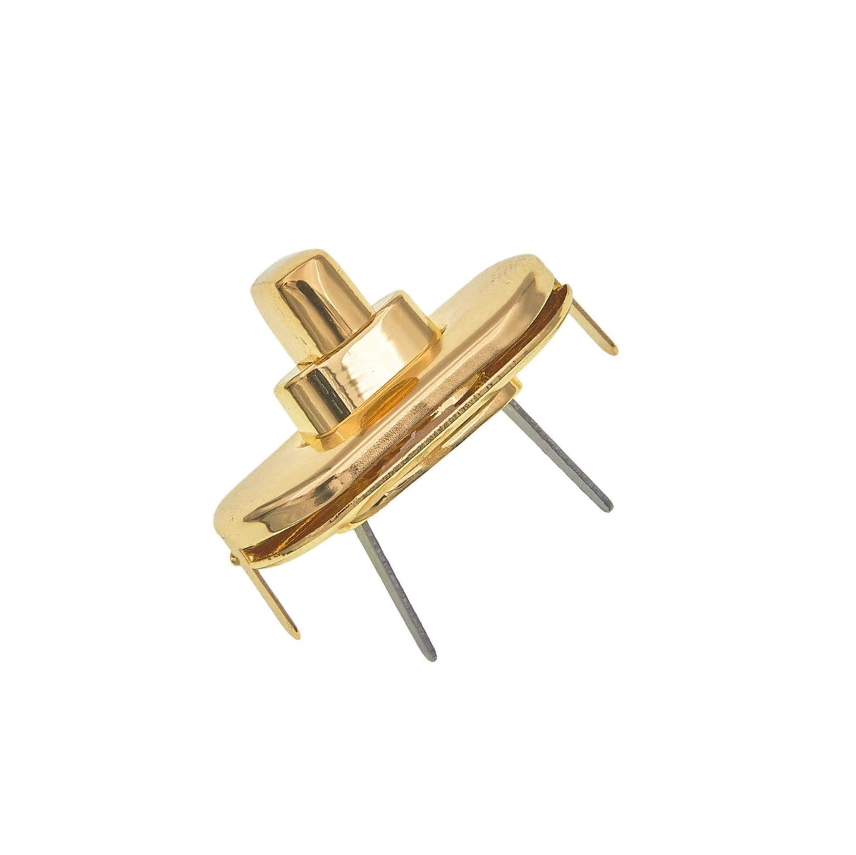 1 3/8" Shiny Brass, Turn Lock, Zinc Alloy