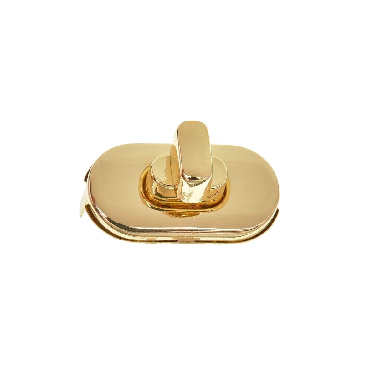 1 3/8" Shiny Brass, Turn Lock, Zinc Alloy