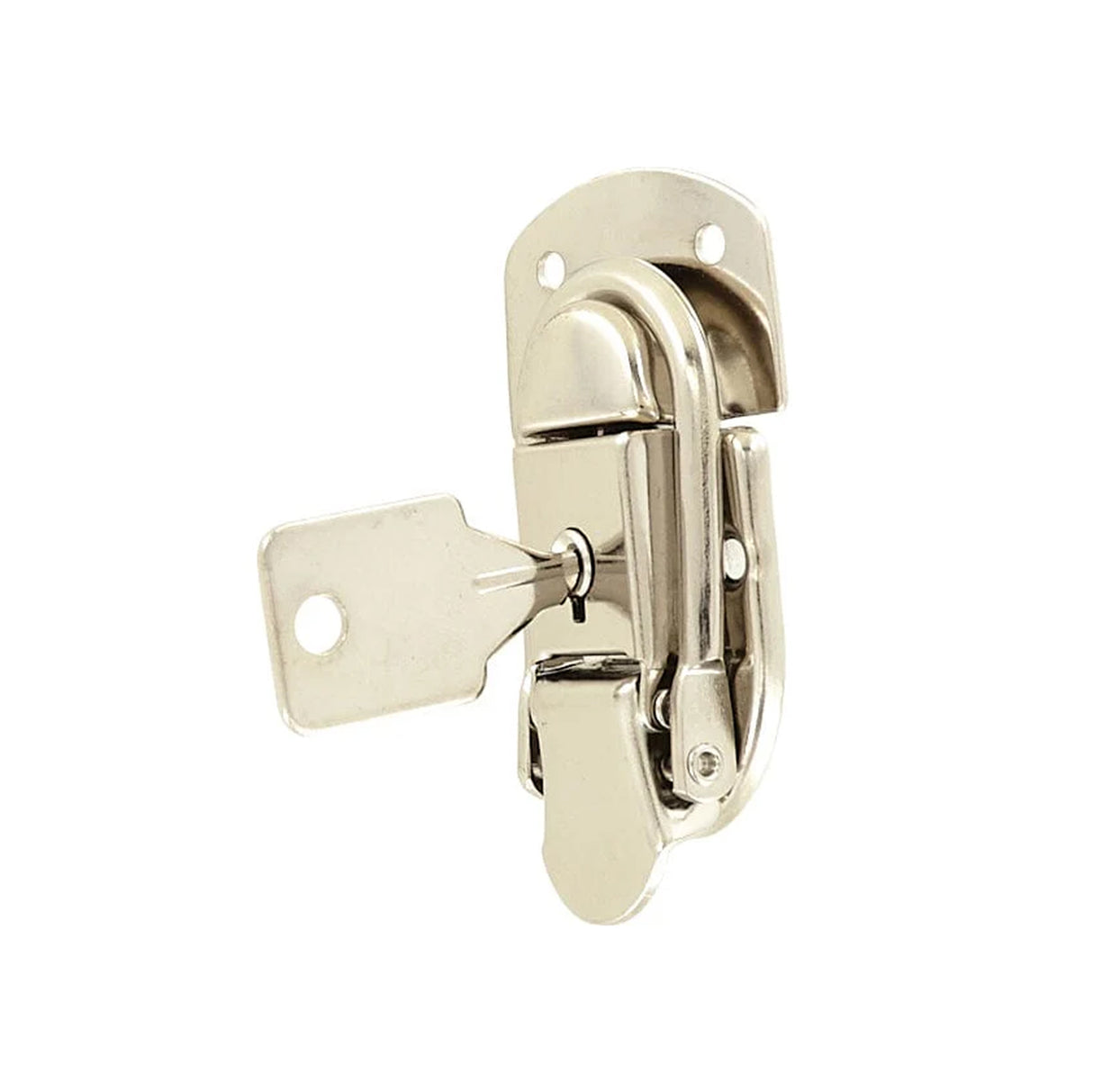 2 7/16" Nickel, Locking Drawbolt, Steel