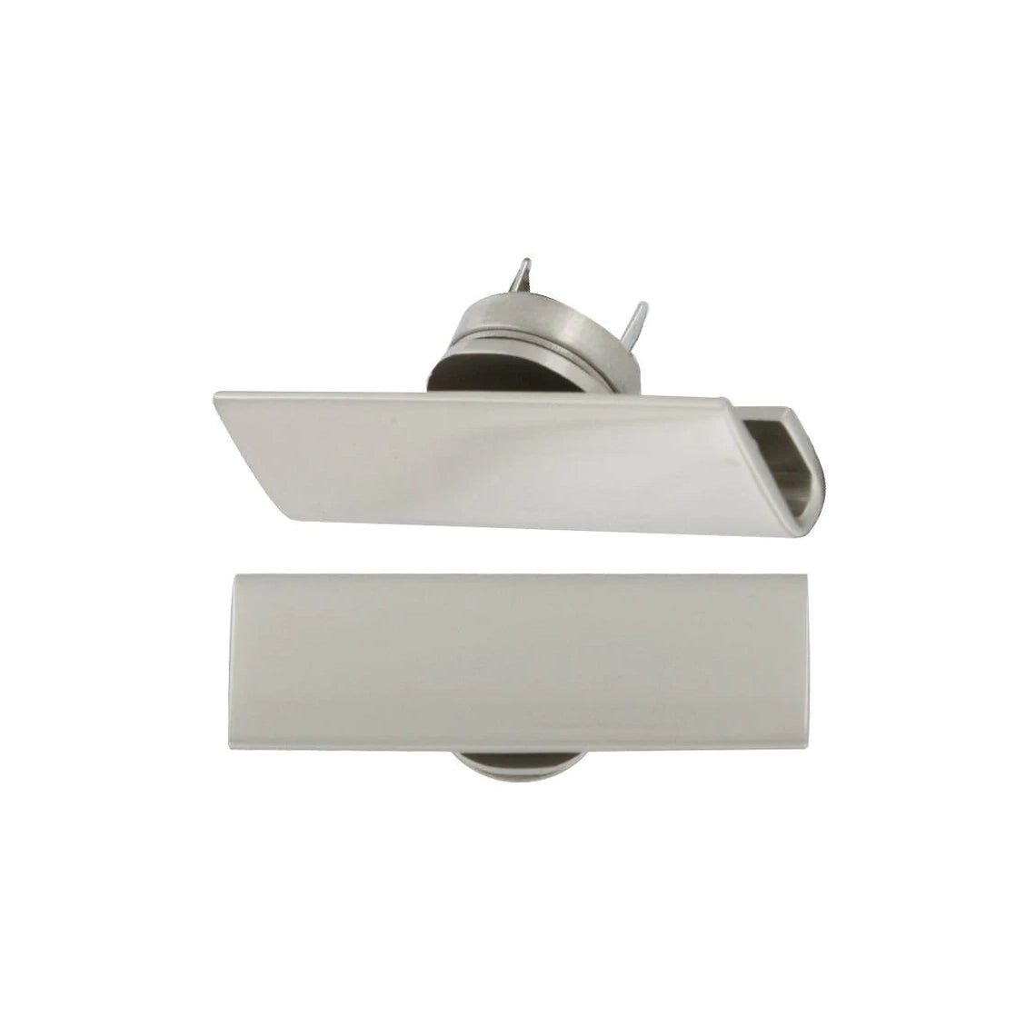 2" Shiny Nickel, Flap Catch with Magnetic Snap, Zinc Alloy