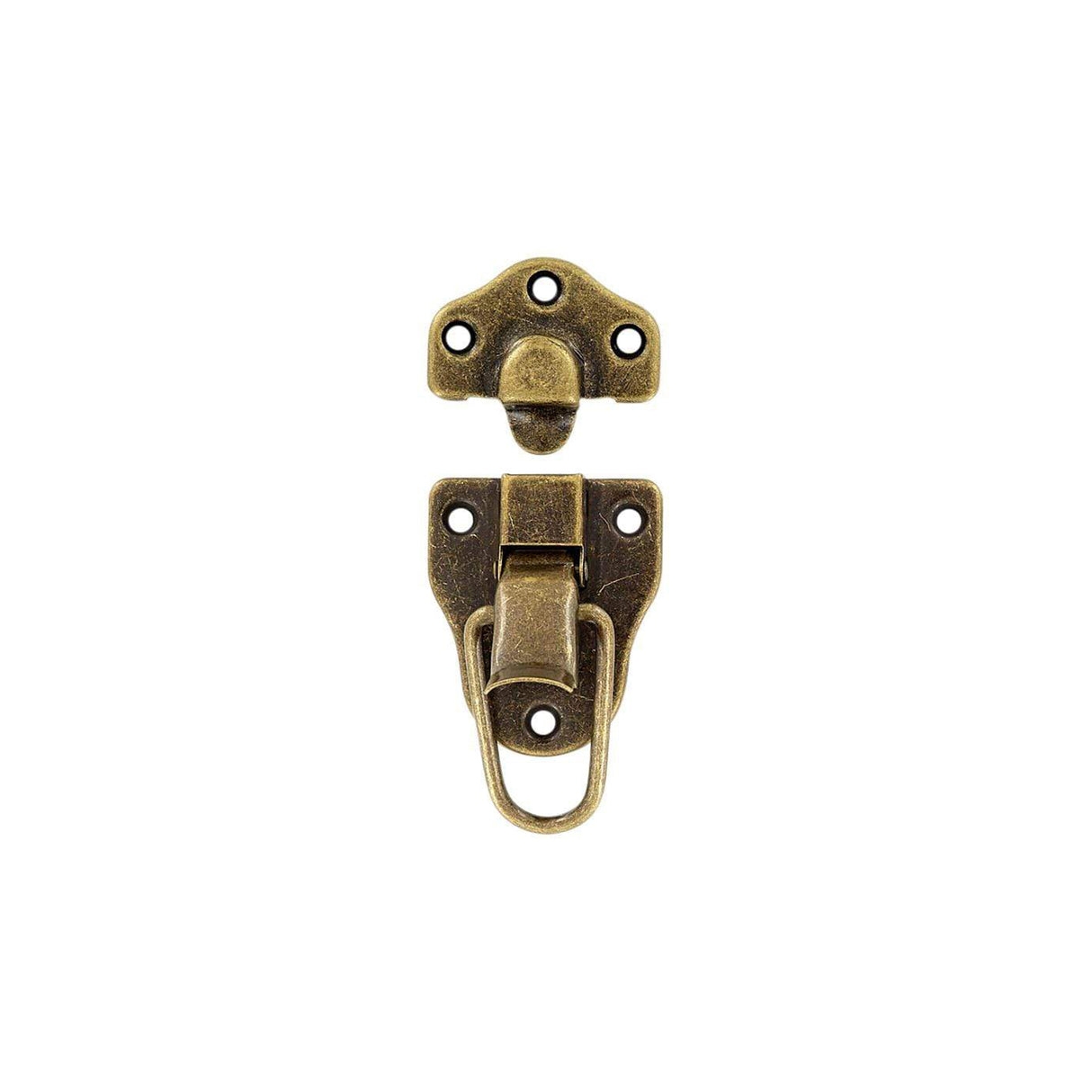 3 1/4" Antique Brass, Drawbolt, Steel