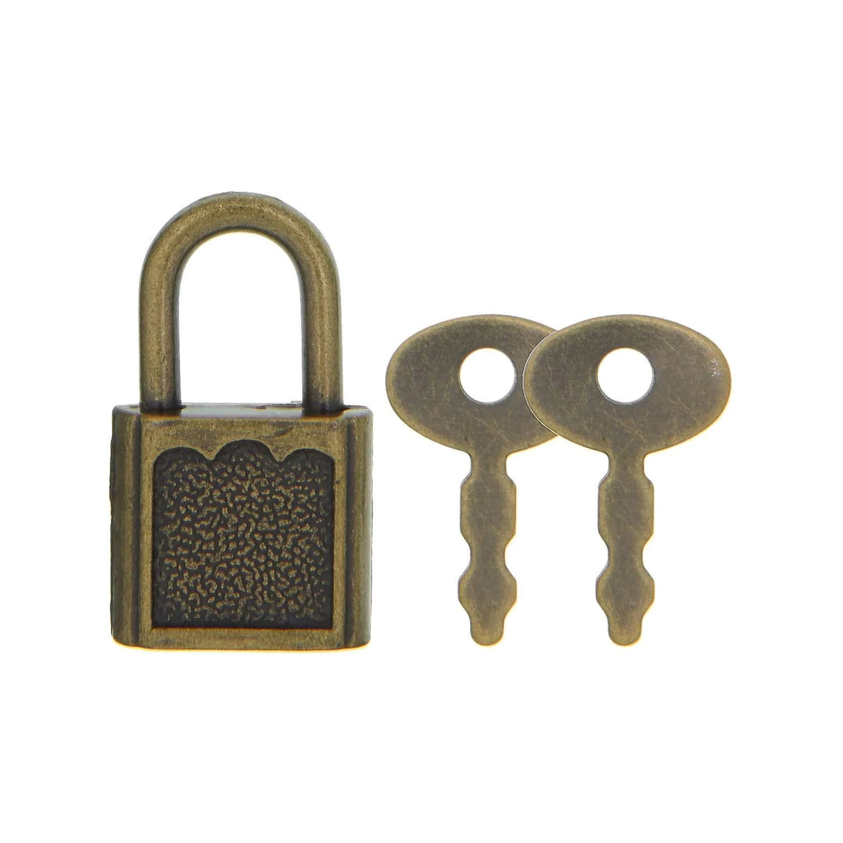 5/8" Antique Brass, Padlock, Zinc Alloy