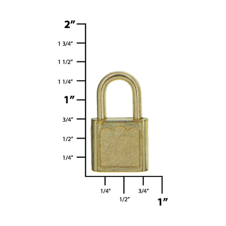 5/8" Brass,Padlock, Zinc Alloy