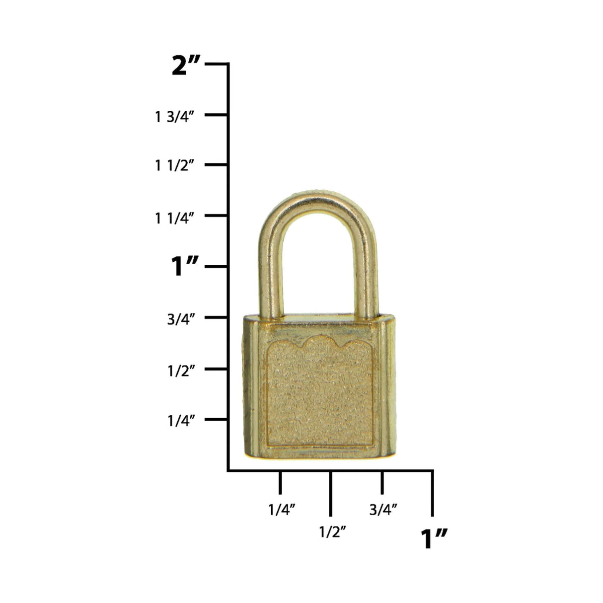 5/8" Brass,Padlock, Zinc Alloy