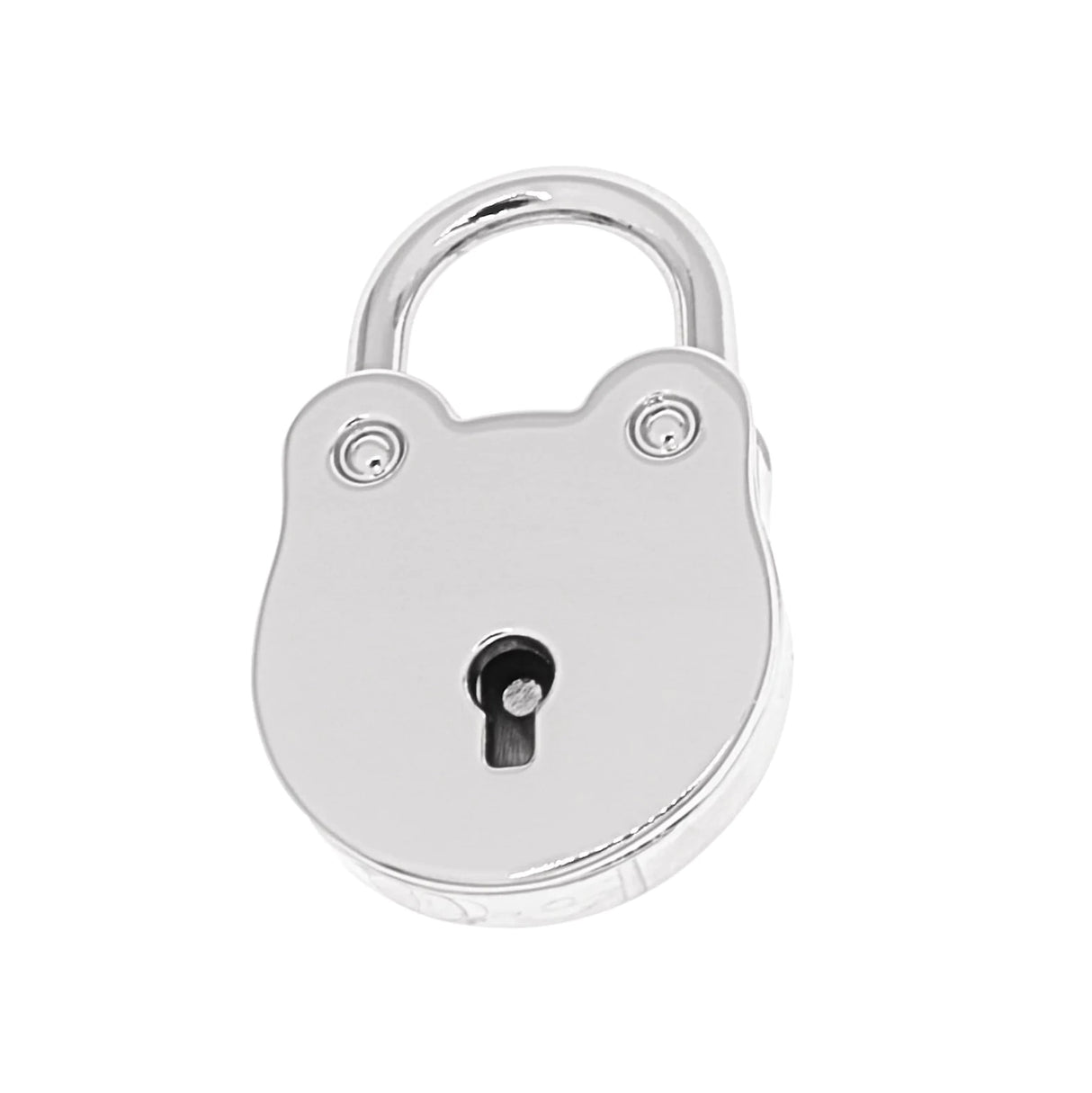 5/8" Shiny Nickel, Padlock, Zinc Alloy