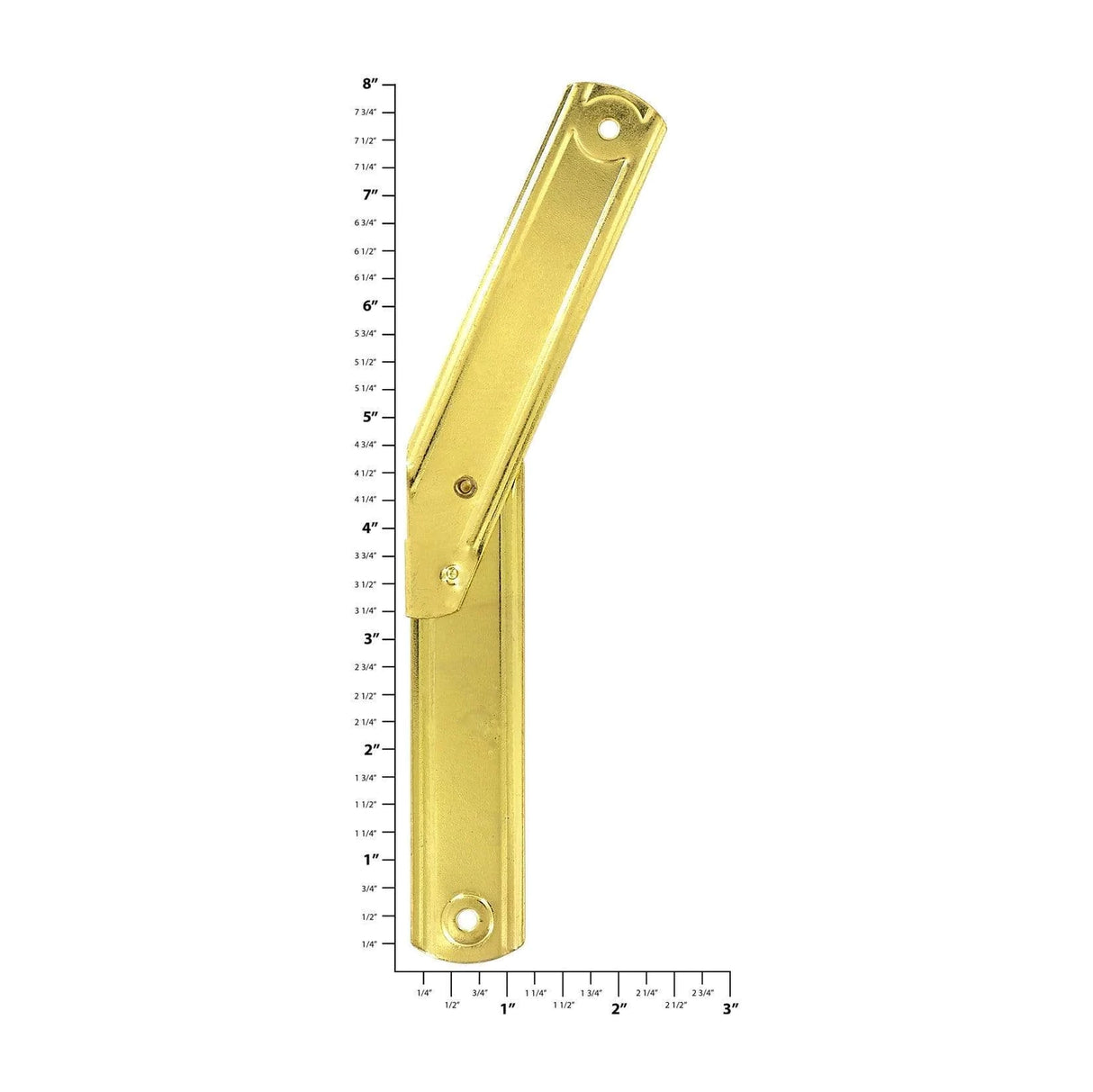 7 1/8" Brass, Stay Plate, Zinc Alloy
